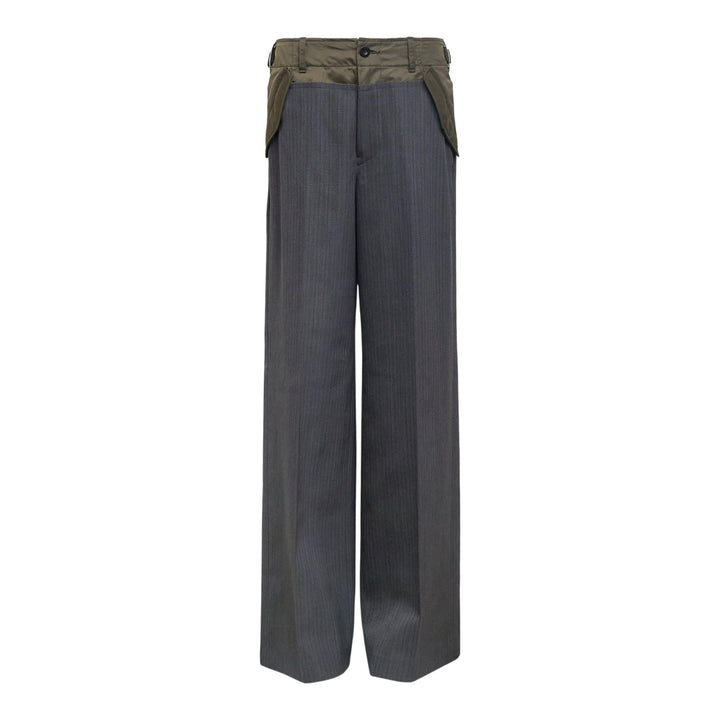 Club21 - sacai - Stripe Doeskin Pants - PANTS - Grey