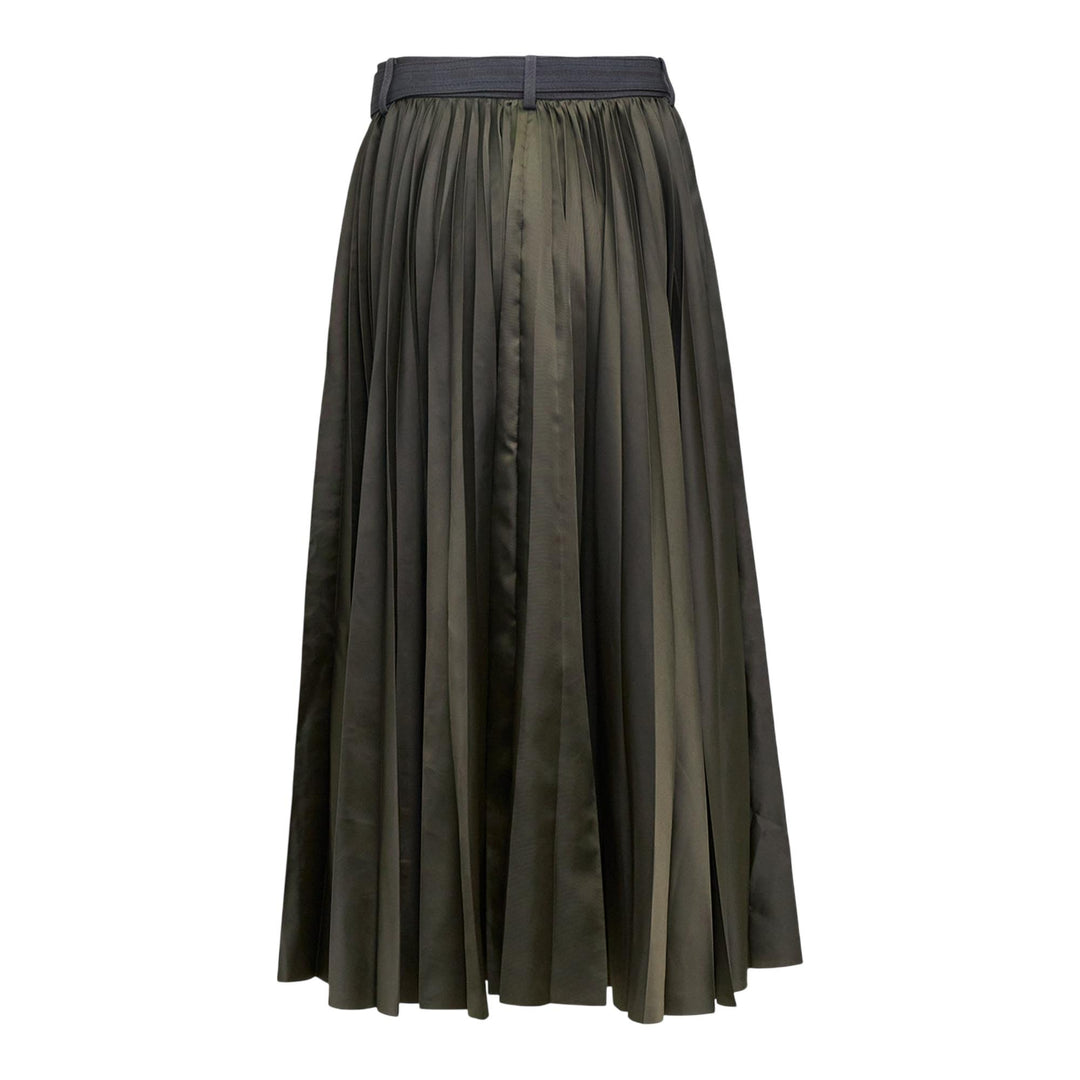 Club21 - sacai - Stripe Doeskin Skirt - SKIRTS - Grey