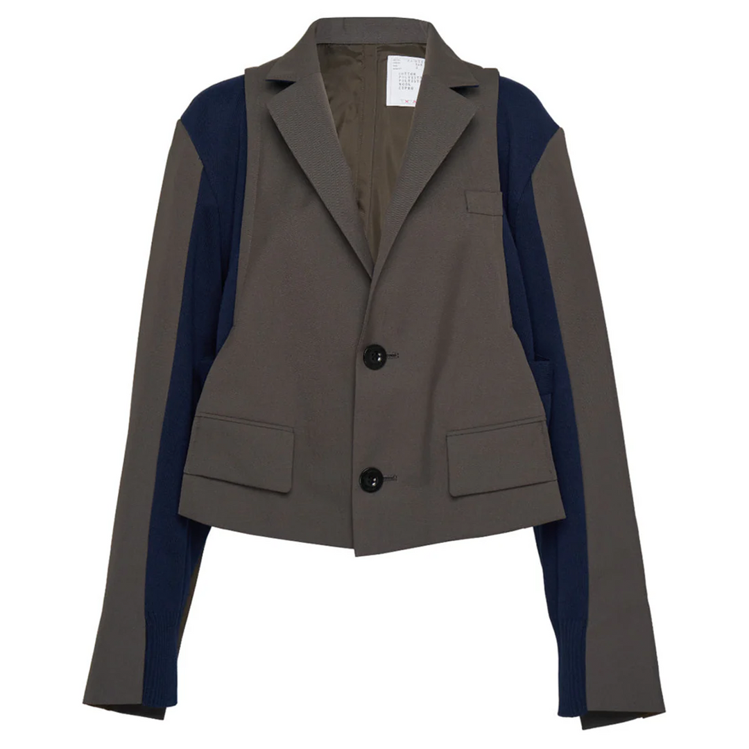 Suiting x Knit Jacket