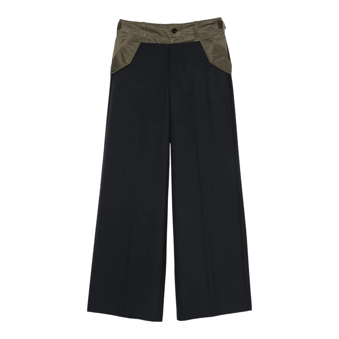 Club21 - sacai - Suiting Mix Pants - PANTS - Navy