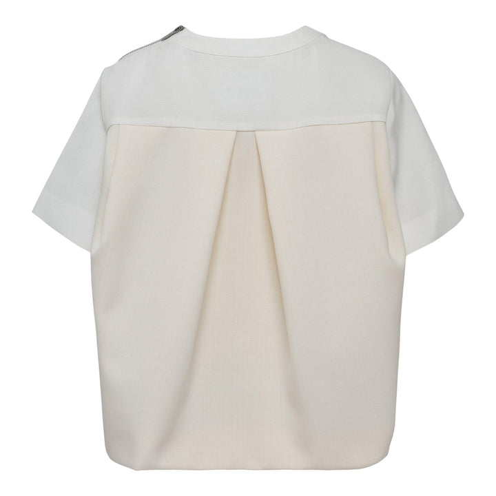 Club21 - sacai - Suiting Mix Pullover - WOVEN TOPS - Off-White