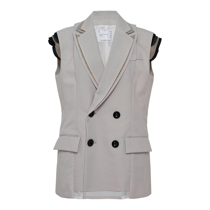 Club21 - sacai - Suiting Vest - GILETS - Off-White