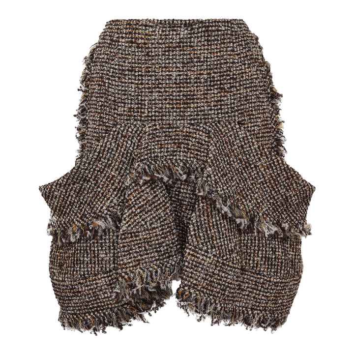 Club21 - sacai - Tweed Skirt - SKIRTS - Brown