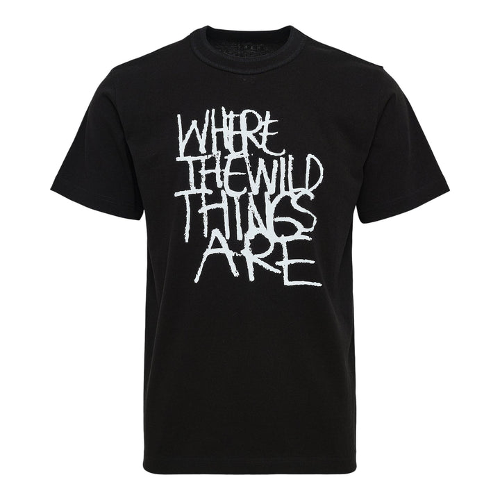 Club21 - sacai - WHERE THE WILD THINGS ARE T-Shirt - TEES - Black
