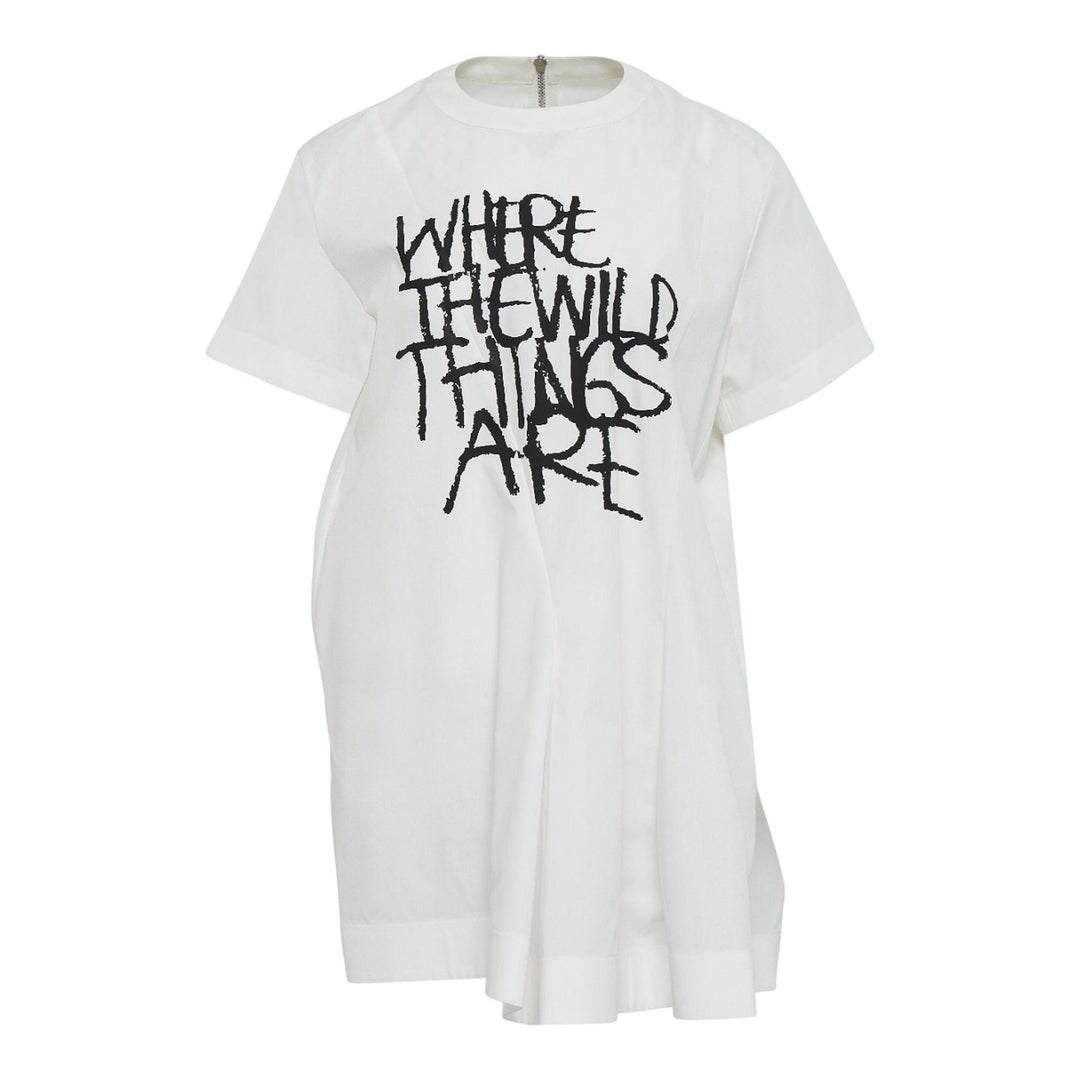 Club21 - sacai - Where The Wild Things Are Poplin Dress - WOVEN DRESSES - Off-White
