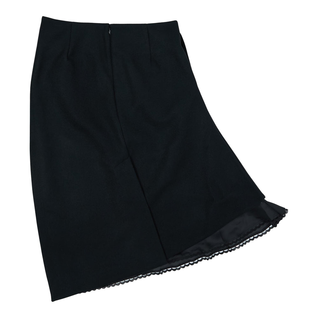 Club21 - sacai - Wool Melton Skirt - SKIRTS - Black