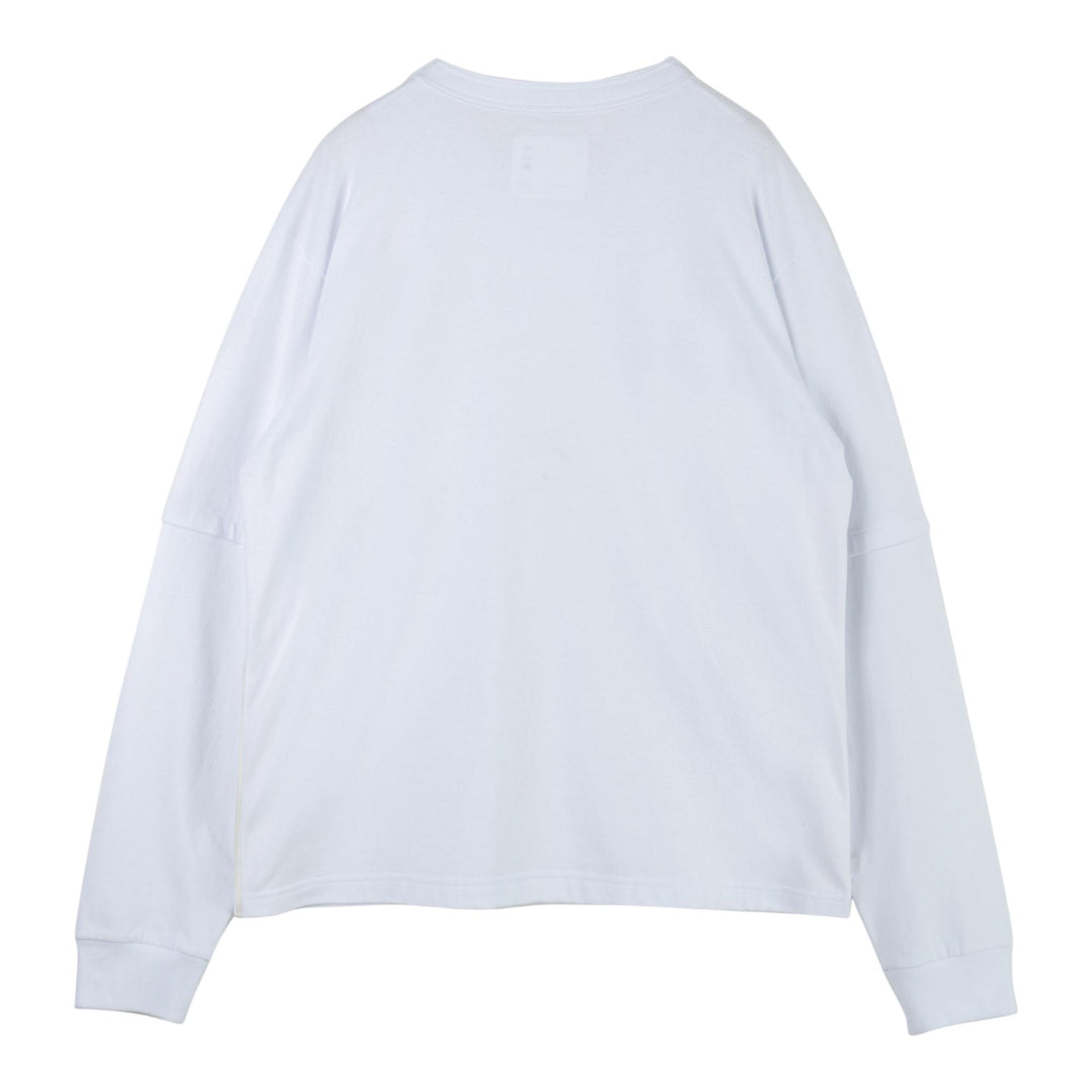 Club21 - sacai X Carhartt WIP - Carhartt WIP Cotton Jersey Long Sleeve T-Shirt - TEES - White