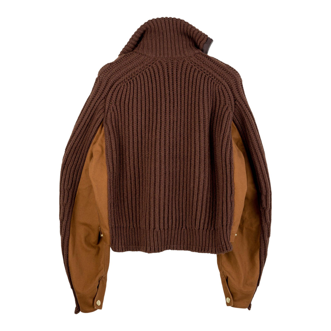 Club21 - sacai X Carhartt WIP - Carhartt WIP Duck X Wool Knit Blouson - BLOUSON - Beige