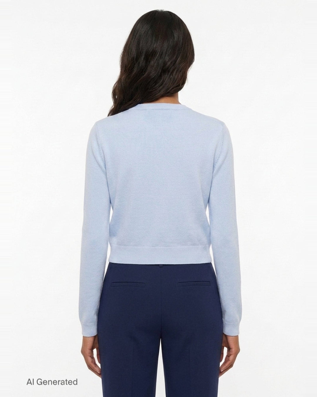 Blue Flower Knit Cardigan | Self-Portrait | Club21 - back
