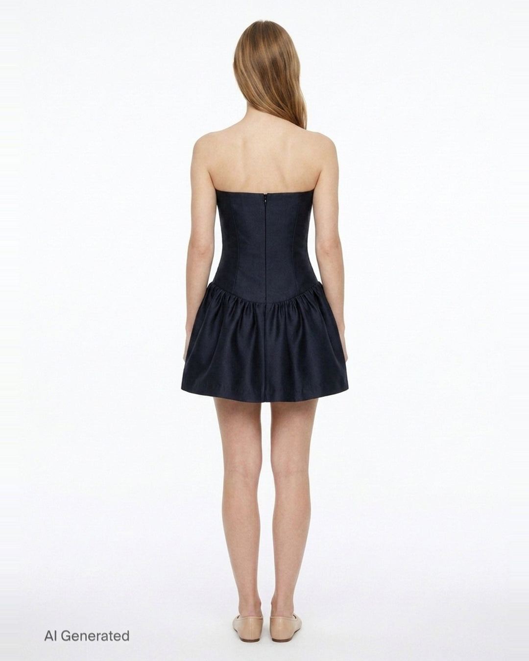 Ruffle Trim Drop Waist Dress | SHUSHU/TONG | Club21 - back