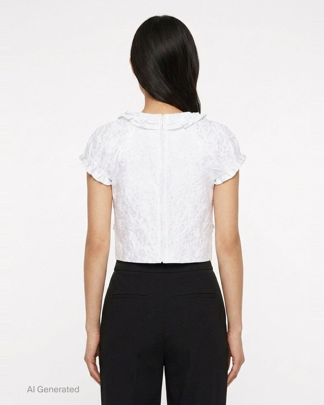 Ruffled Bow Crop Top | SHUSHU/TONG | Club21 - back