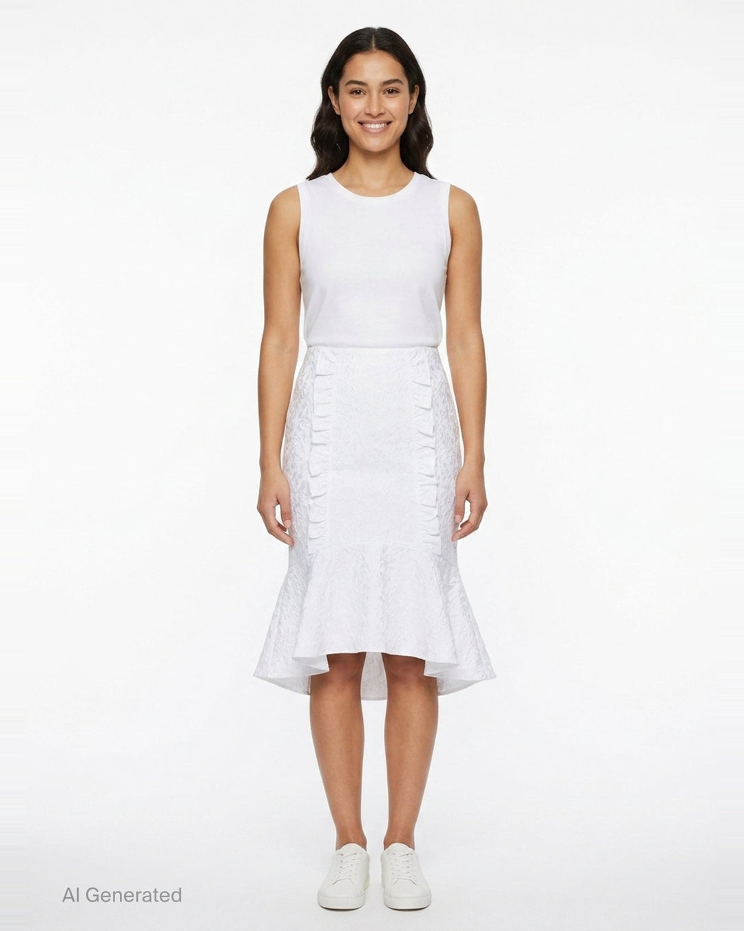 Ruffled Lace Mermaid Skirt | SHUSHU/TONG | Club21 - front