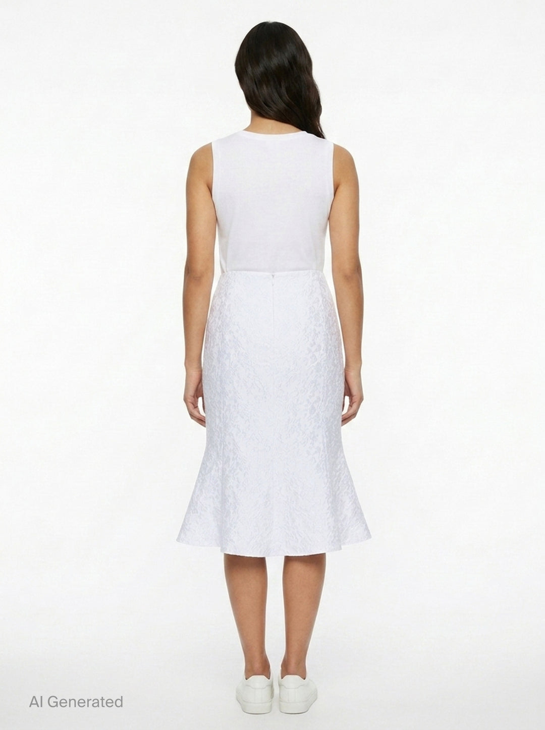 Ruffled Lace Mermaid Skirt | SHUSHU/TONG | Club21 - back