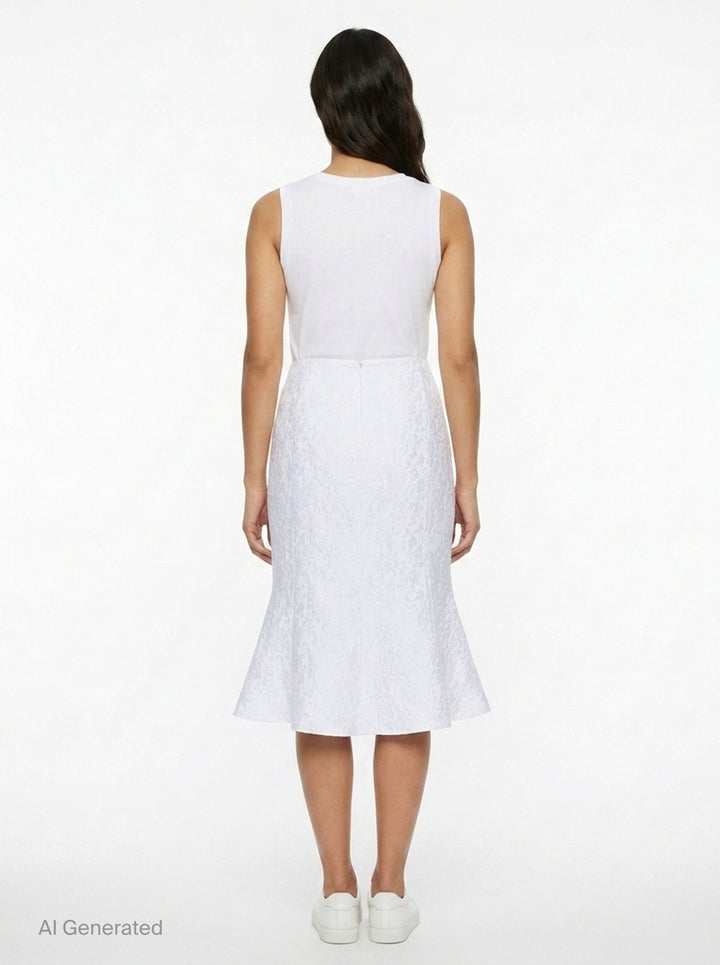 Ruffled Lace Mermaid Skirt | SHUSHU/TONG | Club21 - back