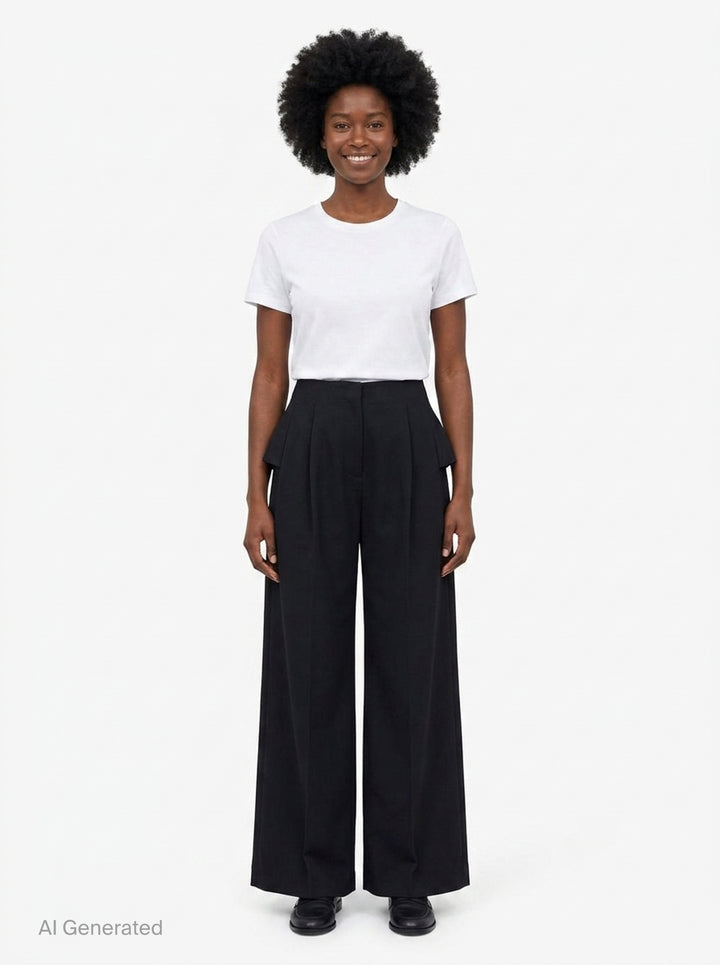 Back Bow Wide Leg Trousers | Simone Rocha | Club21 - front