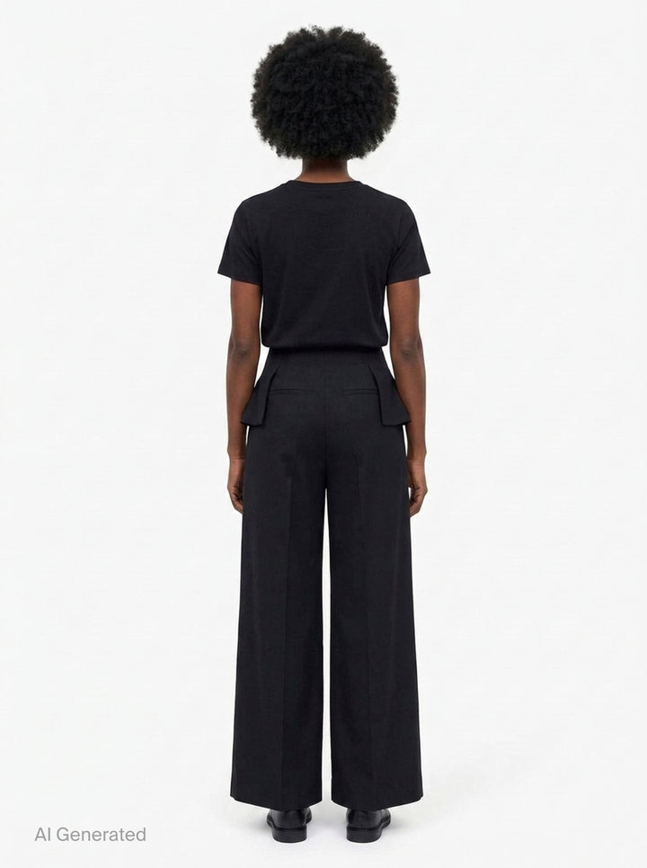 Back Bow Wide Leg Trousers | Simone Rocha | Club21 - back