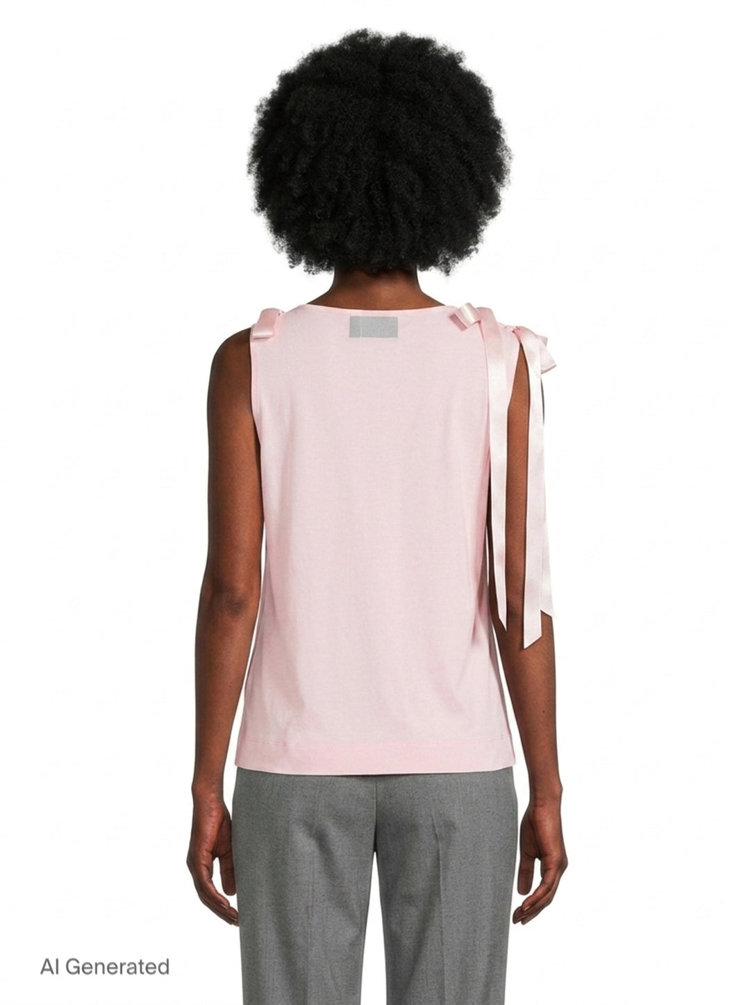 Bow Ribbon Tail Tank Top | Simone Rocha | Club21 - back