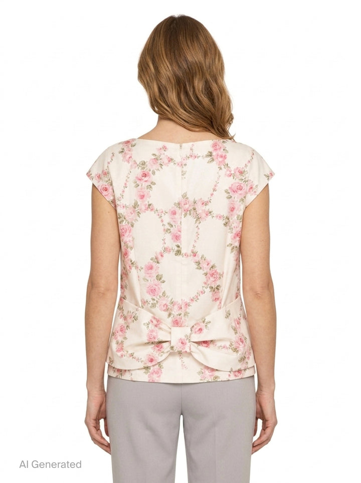 Boxy Peplum Bow Top | Simone Rocha | Club21 - back