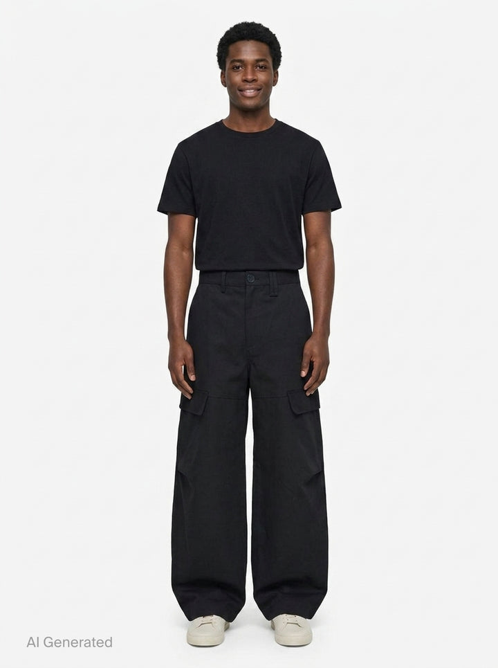 Cargo Balloon Knee Pleat Trousers | Simone Rocha | Club21 - front