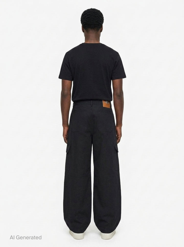Cargo Balloon Knee Pleat Trousers | Simone Rocha | Club21 - back