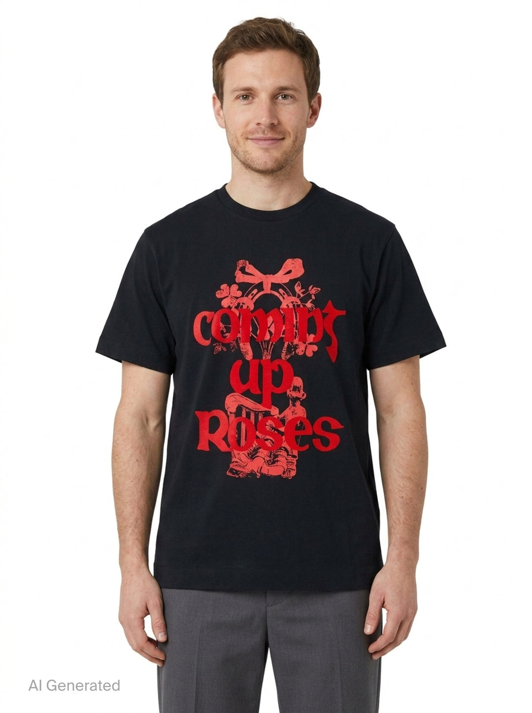 Coming Up Roses Print Tee | Simone Rocha | Club21 - front
