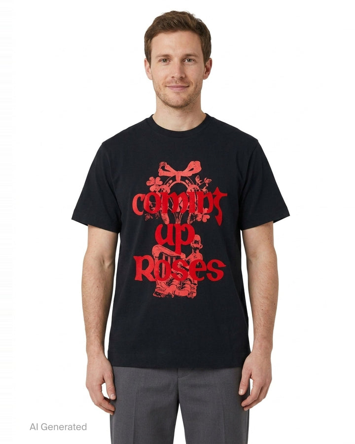 Coming Up Roses Print Tee | Simone Rocha | Club21 - front