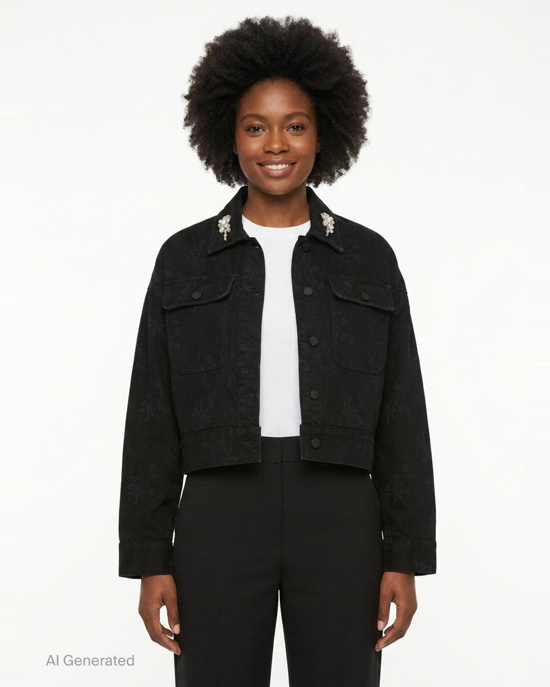 Cropped Utility Pocket Jacket | Simone Rocha | Club21 - front