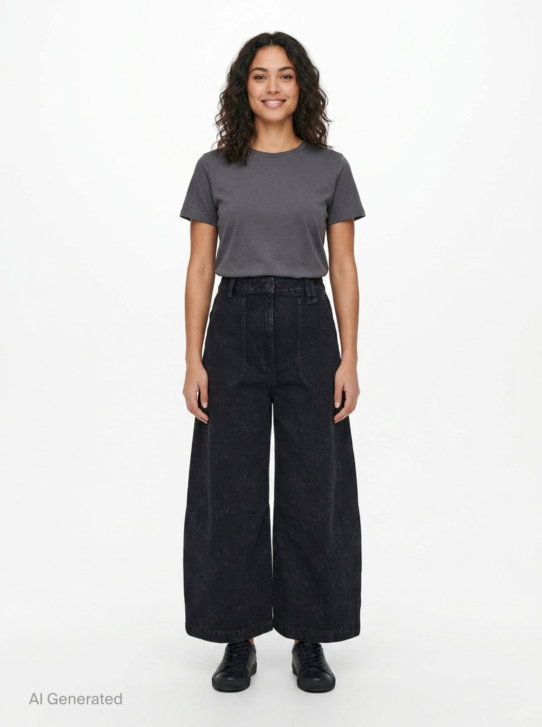 Cropped Wide Leg Utility Jeans | Simone Rocha | Club21 - front
