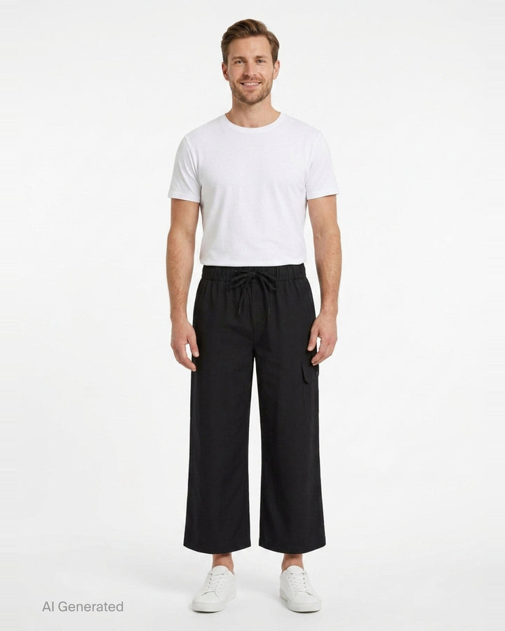 Drawstring Cargo Wide-Leg Pants | Simone Rocha | Club21 - front