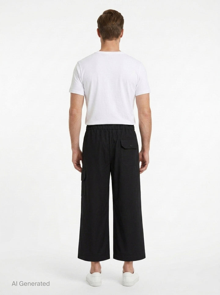 Drawstring Cargo Wide-Leg Pants | Simone Rocha | Club21 - back
