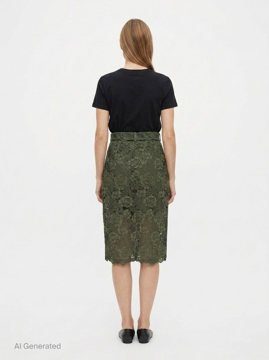 Floral Lace Pencil Skirt | Simone Rocha | Club21 - back
