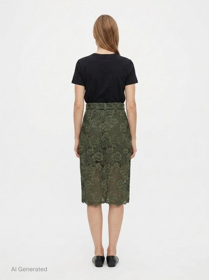 Floral Lace Pencil Skirt | Simone Rocha | Club21 - back