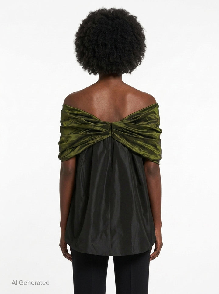 Gathered Bow Taffeta Top | Simone Rocha | Club21 - back