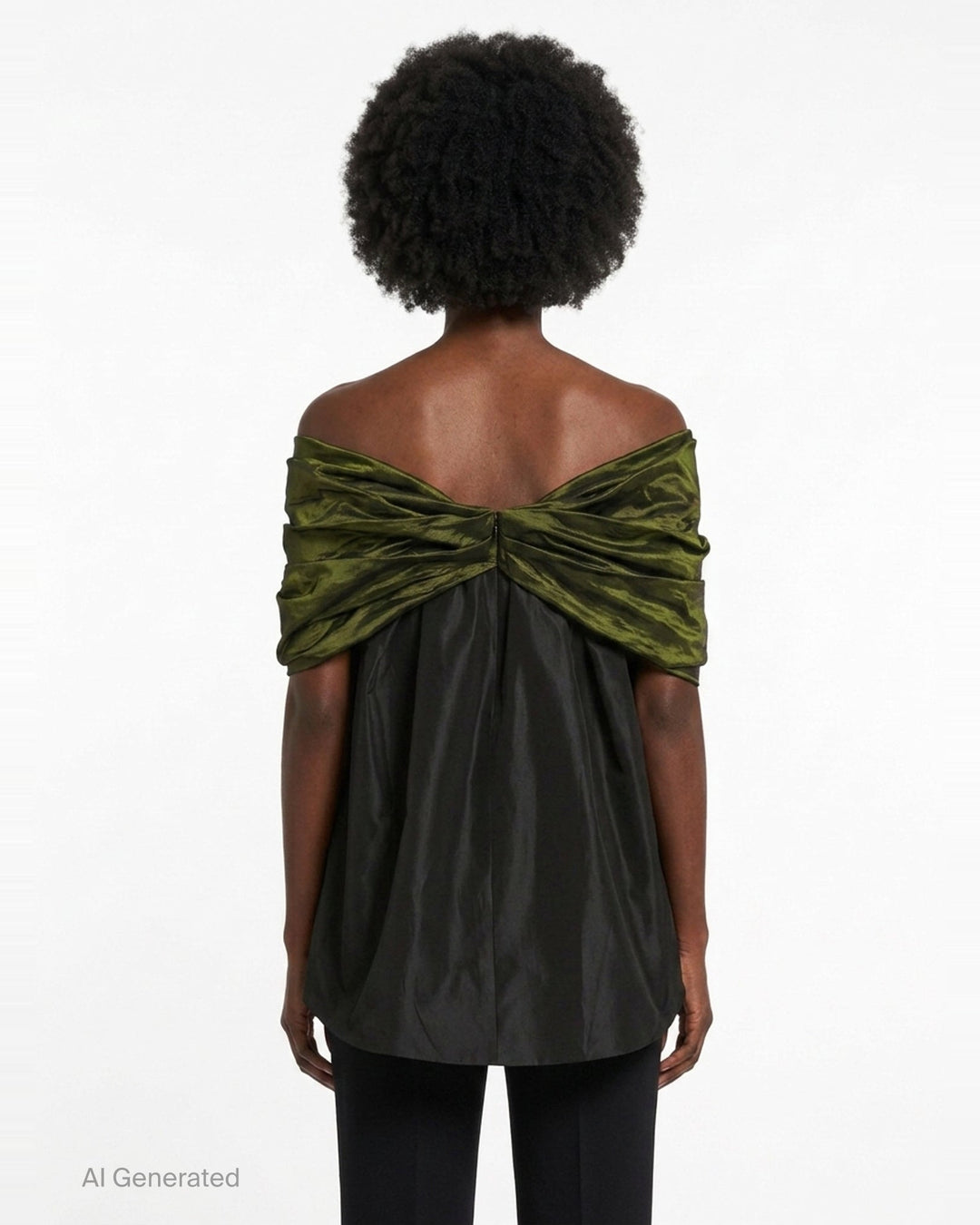 Gathered Bow Taffeta Top | Simone Rocha | Club21 - back