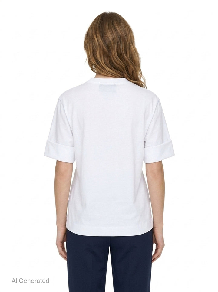 Gathered Rose Wire Sleeve Tee | Simone Rocha | Club21 - back