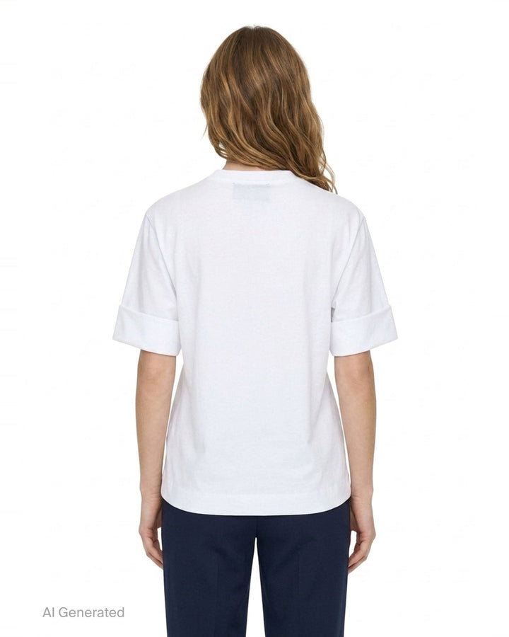 Gathered Rose Wire Sleeve Tee | Simone Rocha | Club21 - back