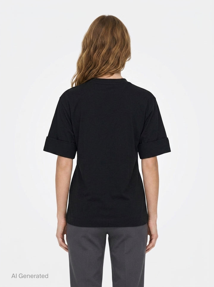 Gathered Rose Wire Sleeve Tee | Simone Rocha | Club21 - back