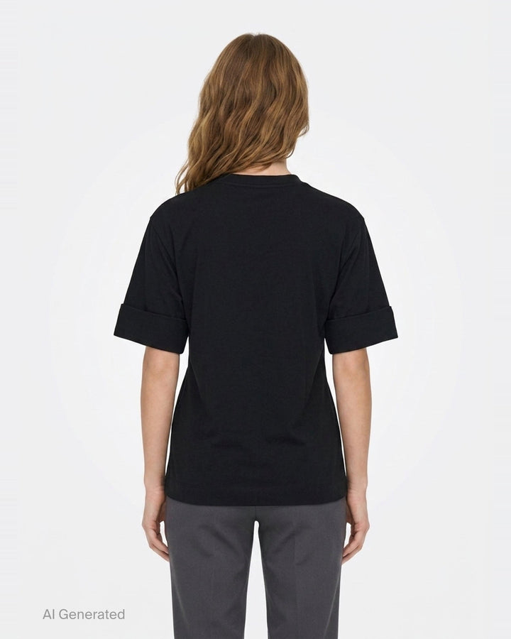 Gathered Rose Wire Sleeve Tee | Simone Rocha | Club21 - back
