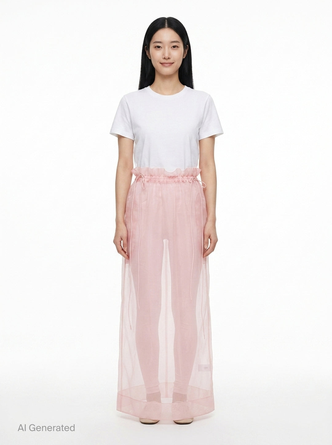 Gathered Waist Cord Tulle Skirt | Simone Rocha | Club21 - front
