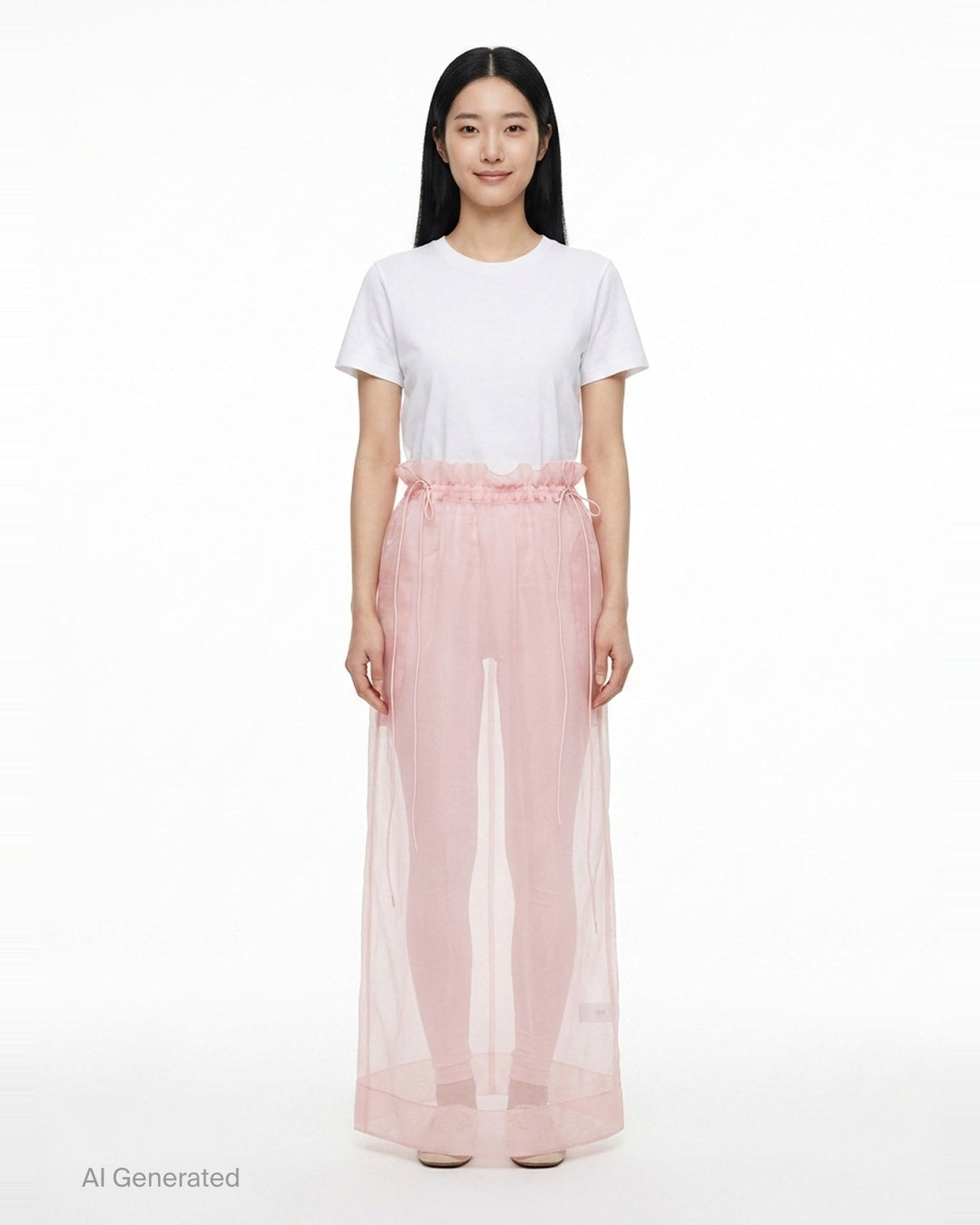 Gathered Waist Cord Tulle Skirt | Simone Rocha | Club21 - front