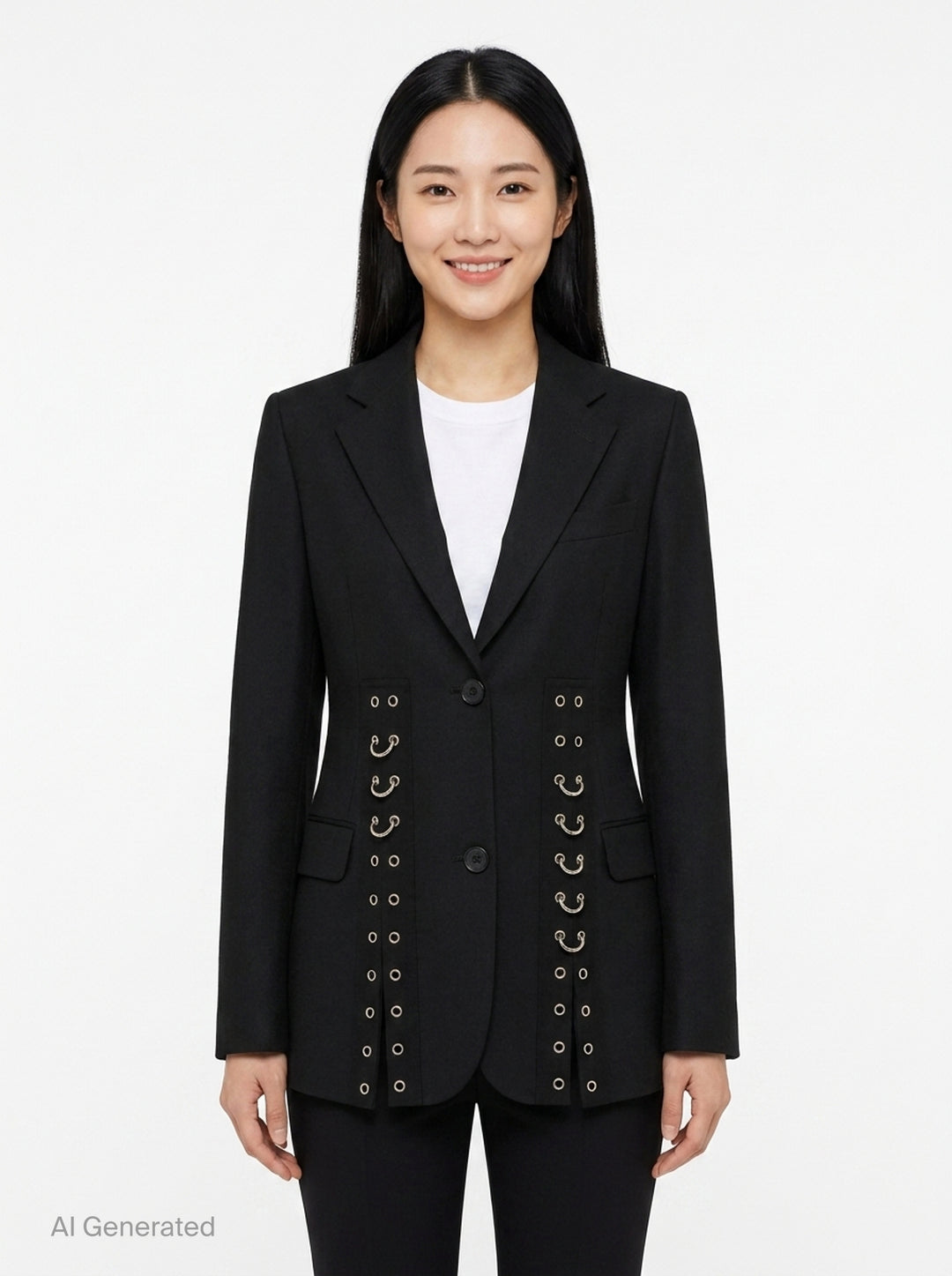 Grommet Ring Hem Slice Jacket | Simone Rocha | Club21 - front