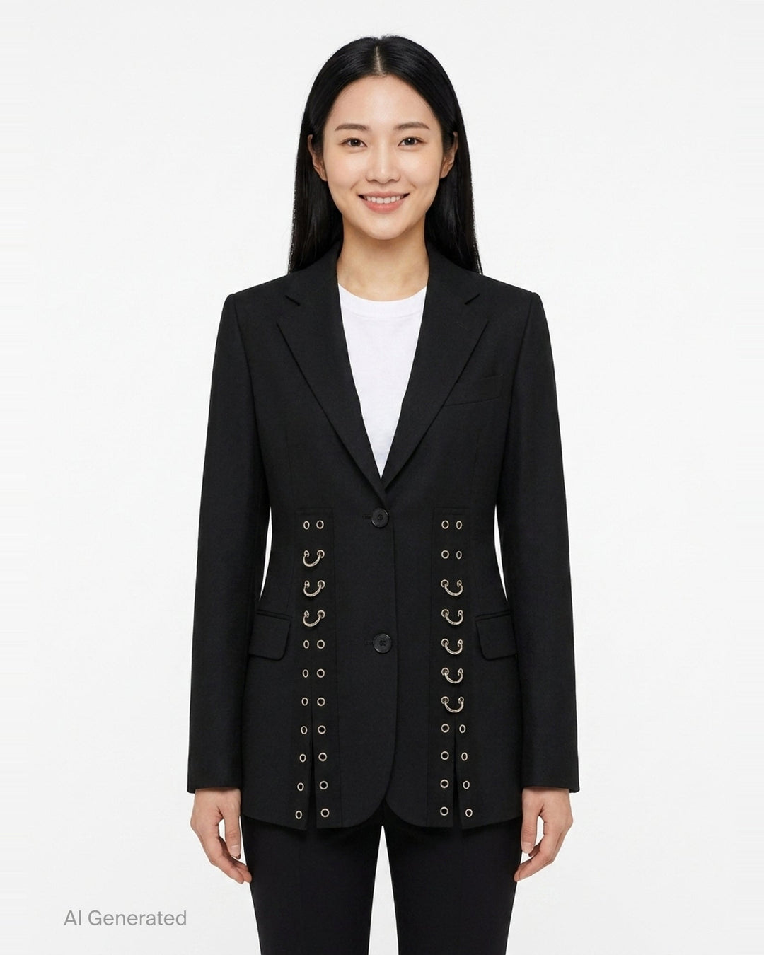 Grommet Ring Hem Slice Jacket | Simone Rocha | Club21 - front