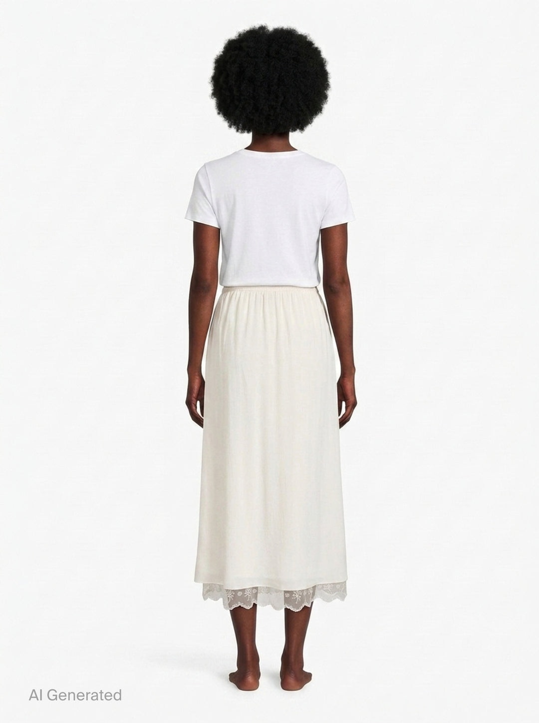 Lace Trim Crepe Negligee Skirt | Simone Rocha | Club21 - back