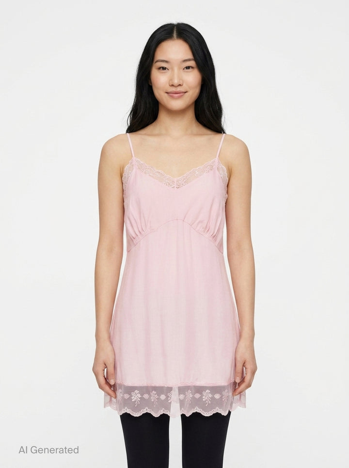 Lace Trim Negligee Cami | Simone Rocha | Club21 - front