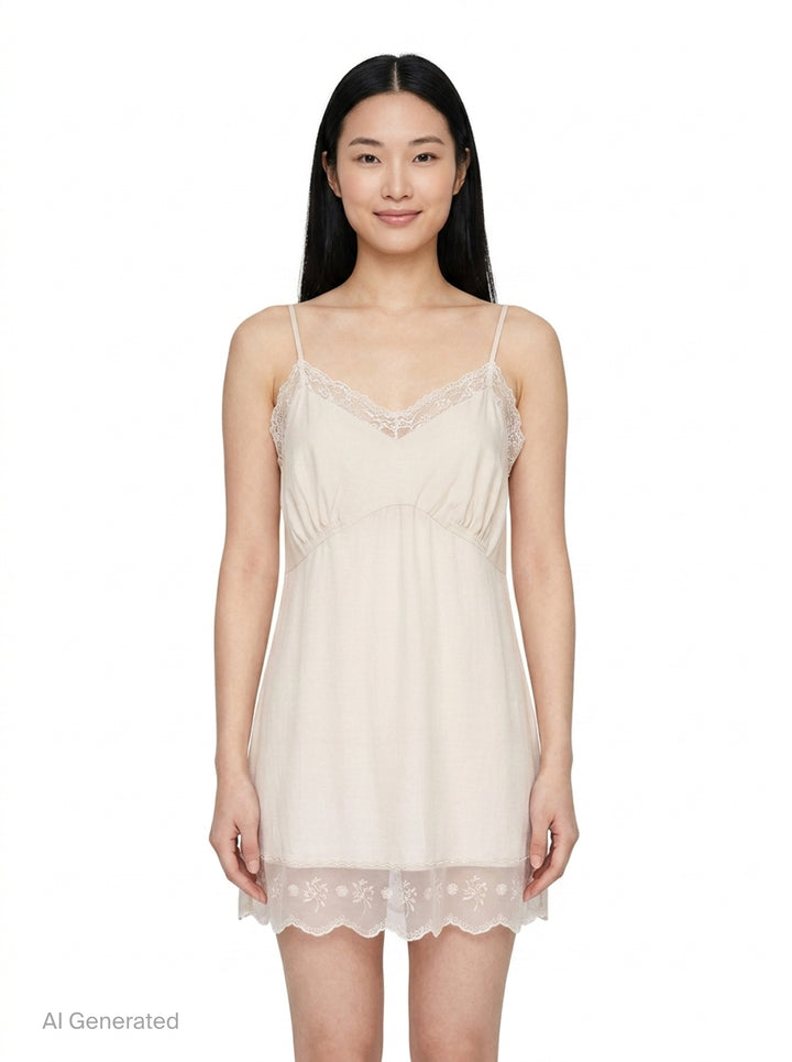 Lace Trim Negligee Cami | Simone Rocha | Club21 - front