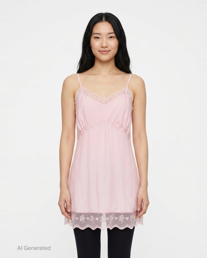 Lace Trim Negligee Cami | Simone Rocha | Club21 - front