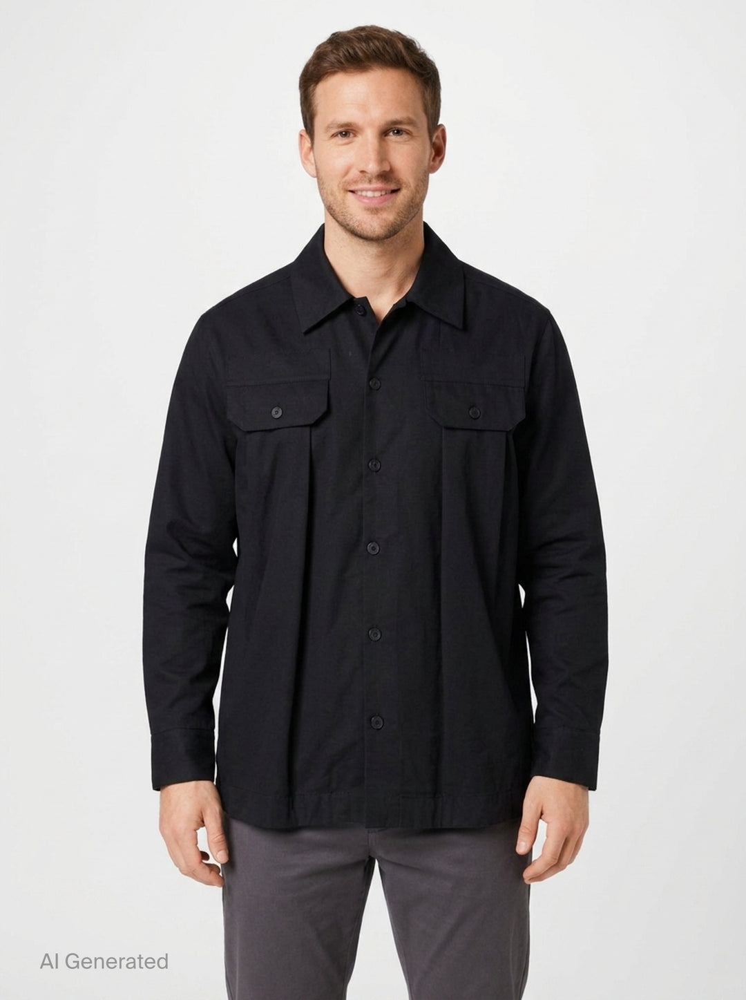 Military Cotton Twill Overshirt | Simone Rocha | Club21 - front