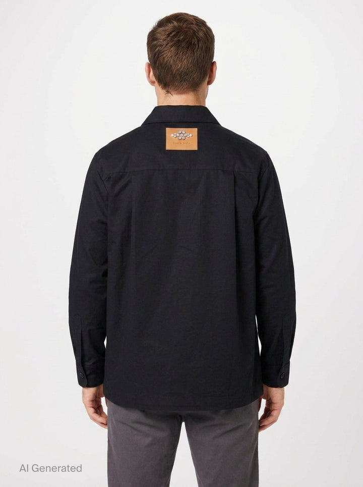Military Cotton Twill Overshirt | Simone Rocha | Club21 - back