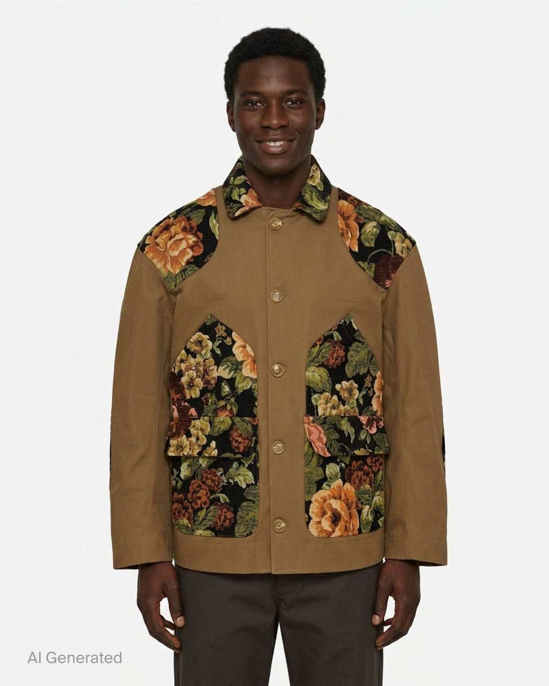 Patchwork Floral Field Jacket | Simone Rocha | Club21 - front