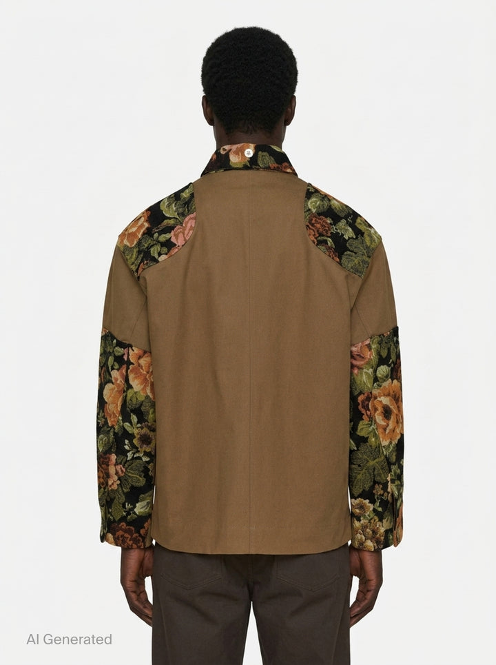 Patchwork Floral Field Jacket | Simone Rocha | Club21 - back